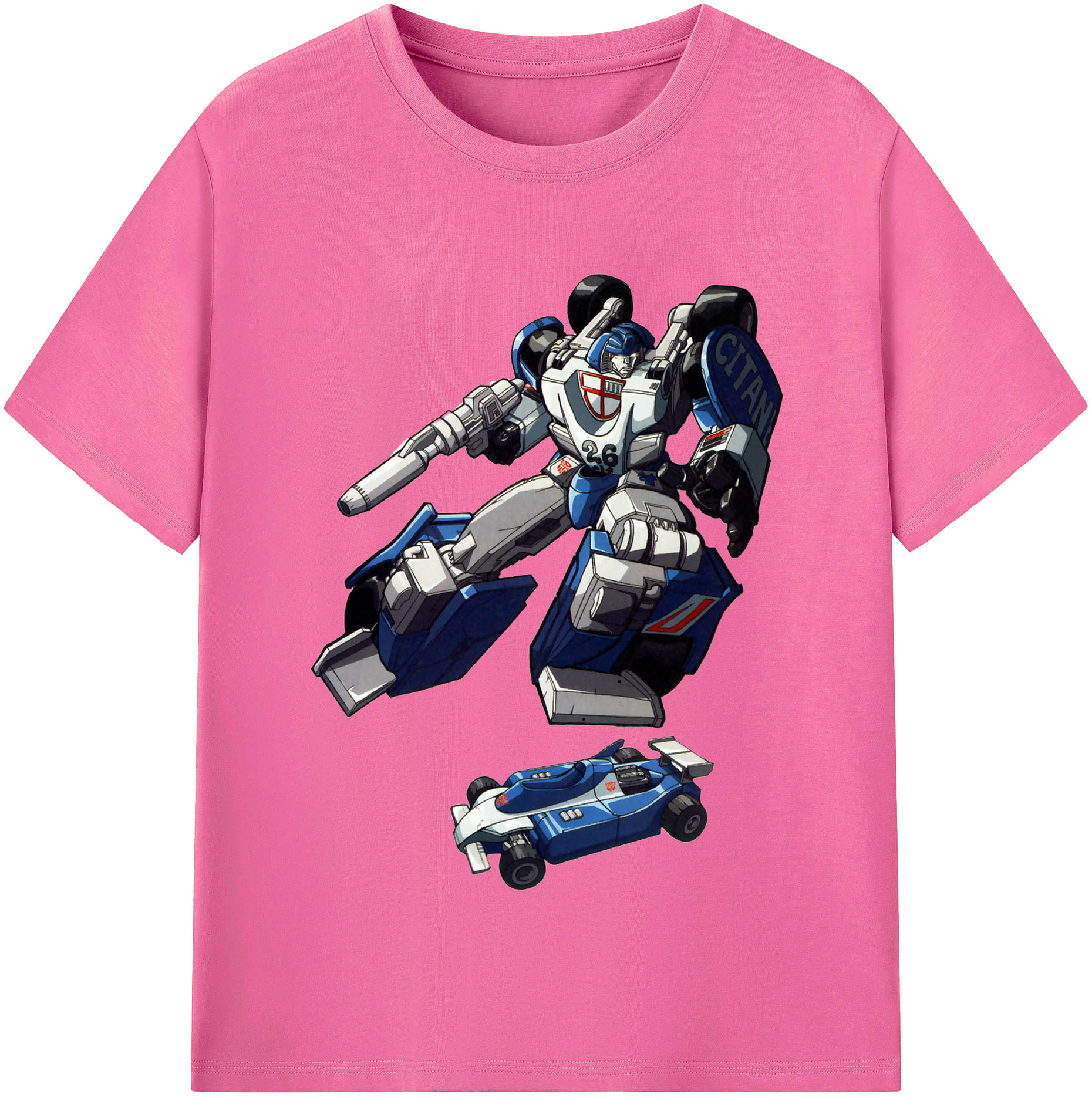 （画像用）  レディースカジュアルプリントTシャツ（綿100％）